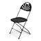 Atlas Commercial Products TitanPRO Fanback Plastic Folding Chair, Black FPFC2BK - alternate 1